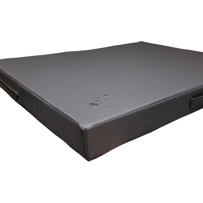 Килимок для собак CopcoPet Jumbo сірий 110 x 80 x 8 см - міцний, з штучної шкіри, легко миється, не слизький, для середніх собак, для дому, саду, переноски, кемпінгу