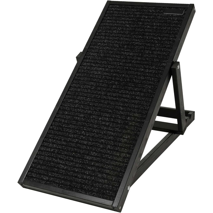 Рампа для собак і котів, пандус для собак, регульована авторампа з дерева, чорного кольору