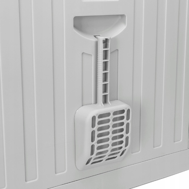 Відкритий лоток для котів Nobleza, сірий, з ручкою, 48,5 см x 38,5 см x 38,2 см