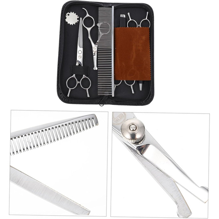 Ножиці для стрижки собак INOOMP з нержавіючої сталі, тример для грумінгу домашніх тварин, професійний інструмент для догляду за шерстю