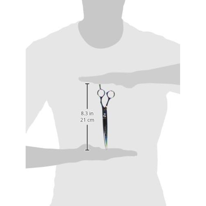 Професійна вигнута ножиця для грумінгу собак Master Grooming Tools Rainbow Series 5200 – 21,5 см