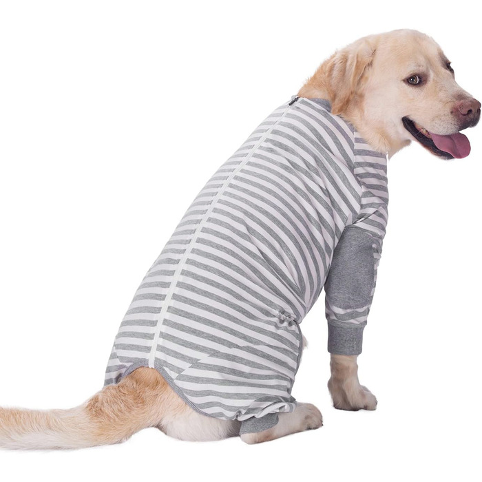 Піжама для собак BT Bear, плюшевий комбінезон для собак середнього та великого розміру, зручна, м'яка, дихаюча, на блискавці