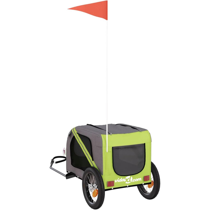 Причіп для велосипеда Gecheer для собак, оксфордська тканина та сталевий каркас, комфортний та міцний причіп для велосипеда для велопрогулянок та подорожей