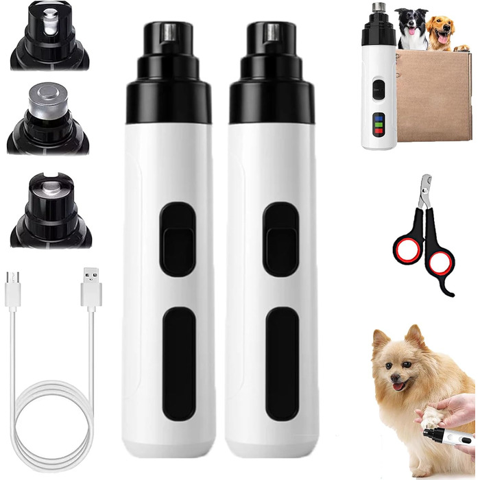 Шліфувальник для собачих кігтів, 2 шт. - Безпечний, тихий, професійний. Стиль-1