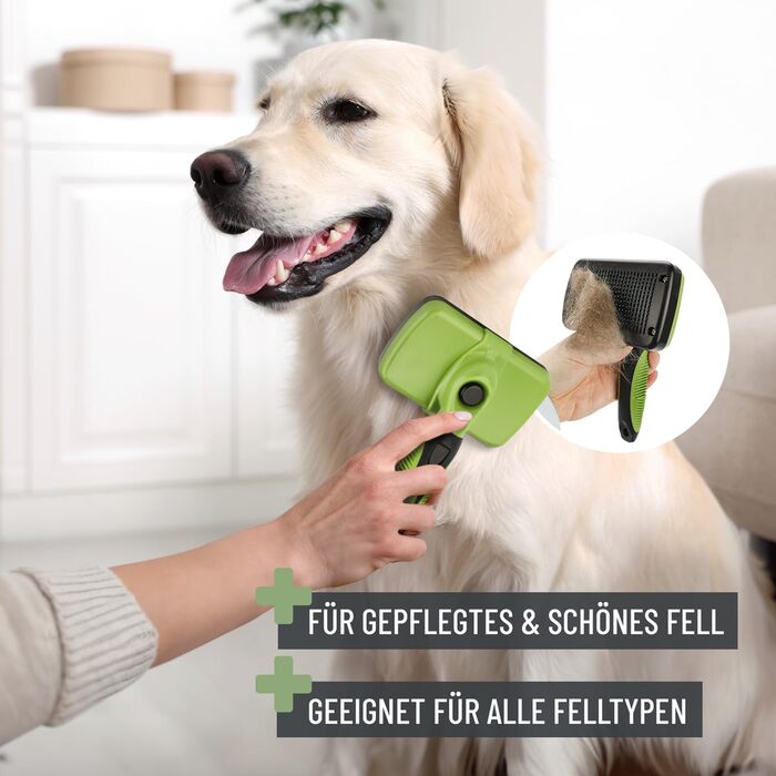 Набір для догляду за шерстю ReaVET для собак та котів (6 предметів): щітка, знімач ковтунів, щітка для підшерстка, гребінець від бліх, ножиці для обрізання кігтів, сумка для аксесуарів