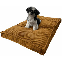 Крісло-лежанка для собак великих порід, 100 x 70 см, червоно-коричневе, зносостійке, миється