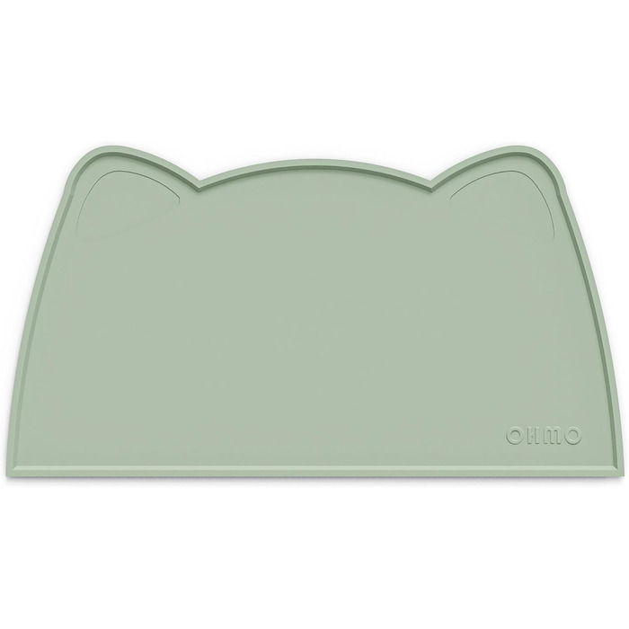 Підкладка під миску для собак та котів OHMO, силіконова, неслизька, вологостійка, 46x25 см, світло-зелена