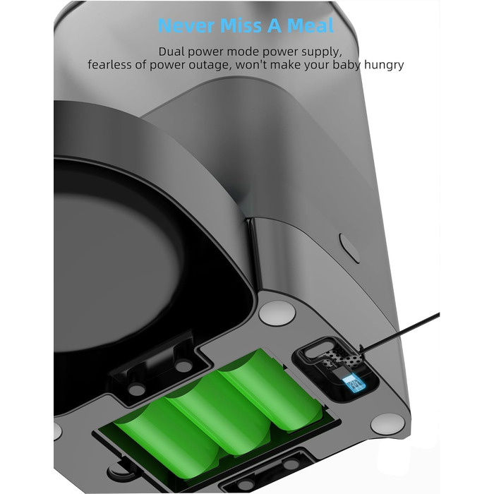 Автоматичний годівниця для котів HoneyGuaridan 2-в-1 з Wi-Fi, для сухого та вологого корму, з охолодженням та сухим мішечком, чорний