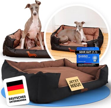 Міцне собаче ліжко для великих і маленьких собак, цуценят та літніх тварин. Собаче ліжко-софа, кошик з подушкою. Світлі та темні кольори, середні породи, з м'якою оббивкою. Виберіть колір S onyx