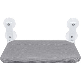 Кішка лежанка на вікно Gearific, розкладна гамак з 4 присосками, міцний каркас, дихаюча сітка, сірий, 45 x 30 см