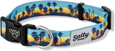 Shaka's Salty Paws нашийник для собак Sunset Palms, регульований, для великих порід, 45,7-66 см, 22,7-40,8 кг