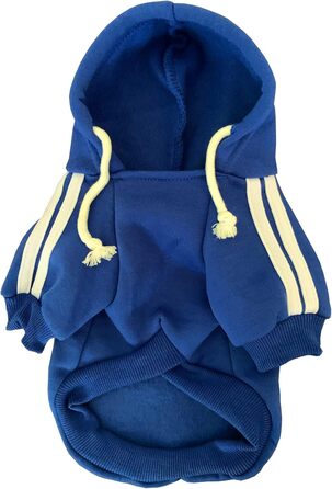 Світшот для собак Izefia Hund Hoodie: теплий флісовий худі для маленьких собак та котів (L, блакитний)