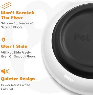 Набір мисок для котів Otauoaea (6 шт.) з кераміки, неслизький набір мисок для корму для котів та маленьких собак