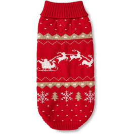 Вольтерс: Святий Миколай - червоний/золотий светр, розмір 35 см