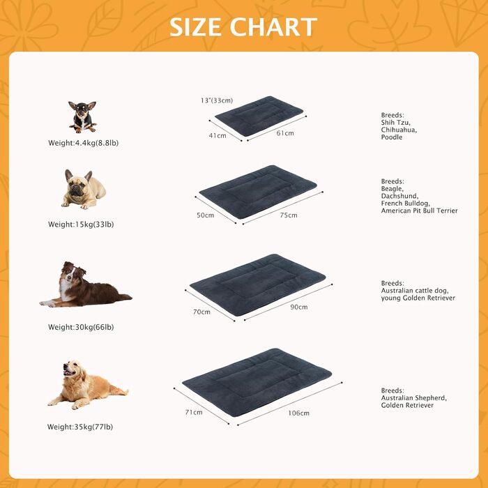 Килимок для собак: м'який, теплий, миючий, двосторонній, чорний (90x70 см)