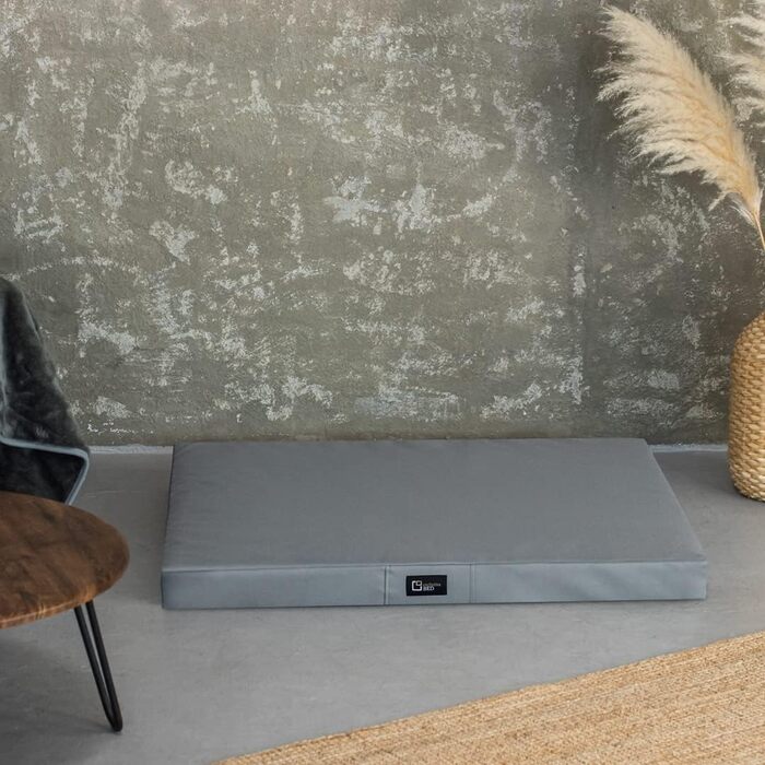 Килимок для собак Tina Grosse - лежанка для собак середнього та маленького розміру. Лежанка для собак з тканини Kodura, миється, водонепроникна, м'яка, довговічна, стійка до зношування та розривів (XXL, 120x90x8 см, світло-сірий)