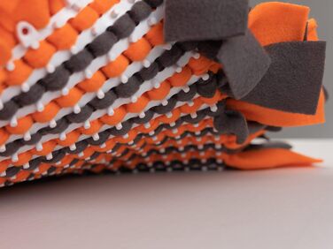 Килимок для собак TrendPet для нюхання, 48x48 см, 10 см товщина, нековзний, оранжевий