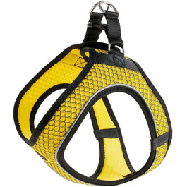 Шлея для собак HUNTER HILO COMFORT BVB, 3D-сітка, світловідбивна, XS-S, жовта, 40-46 см