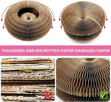 Котяче дряпальний борд - інтерактивна іграшка з котом'ятою та дзвіночком. Дряпальний картон для котів, іграшка для шліфування кігтів.