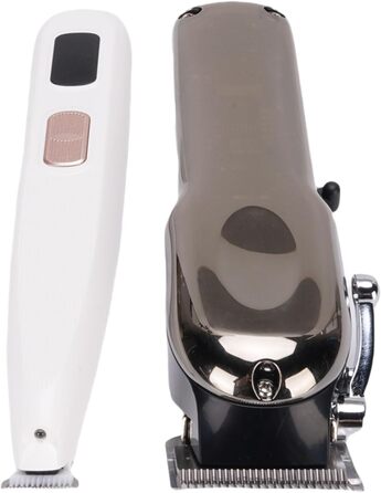 Набір для догляду за собаками 2-в-1: бездротовий тихий триммер для лап з 4 гребінцями та LED-дисплеєм (для собак, котів, коней, корів)