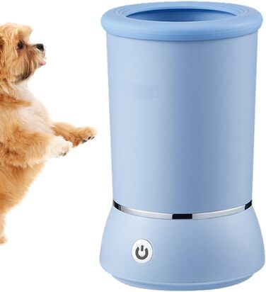 Очищувач лап для великих собак - портативний пристрій для миття лап, видаляє бруд та сміття. Blue