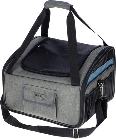 Автокрісло для тварин Kerbl Vacation, сірий/блакитний, 44x35x30 см