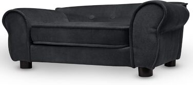 Диван для домашніх тварин MG Design – чорний, міцний, з м'якою оббивкою, легко чистити – для собак та котів, збірно-розбірний, чорний, W17