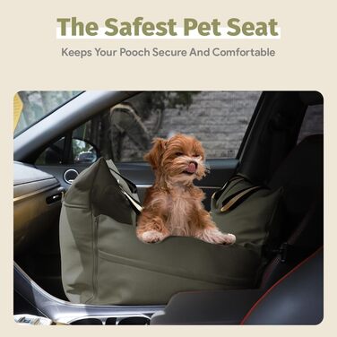 Водонепроникне ліжко-підвищення для собак у машину, переноска для собак, оливковий