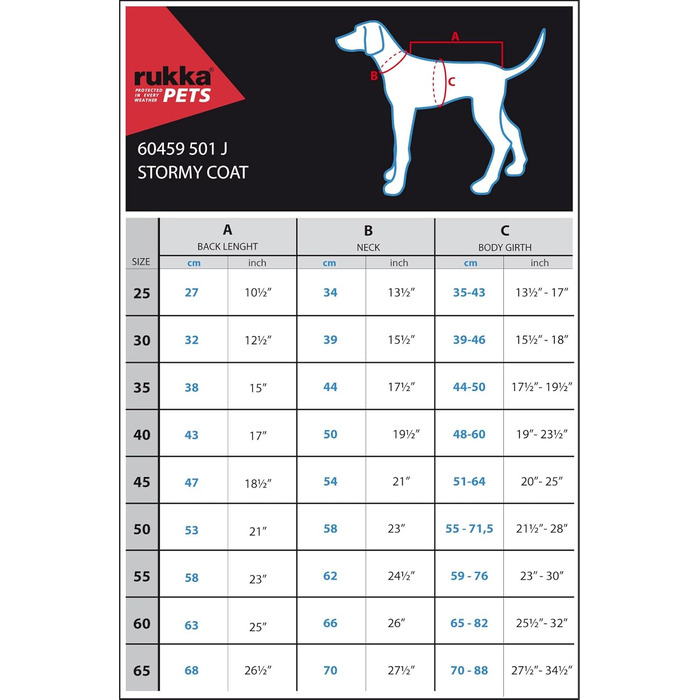 Дощовик для собак Rukka Pets Stormy Coat, бордовий, 65 см