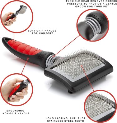 Mikki Fest Slicker - велика щітка для собак, 6376315