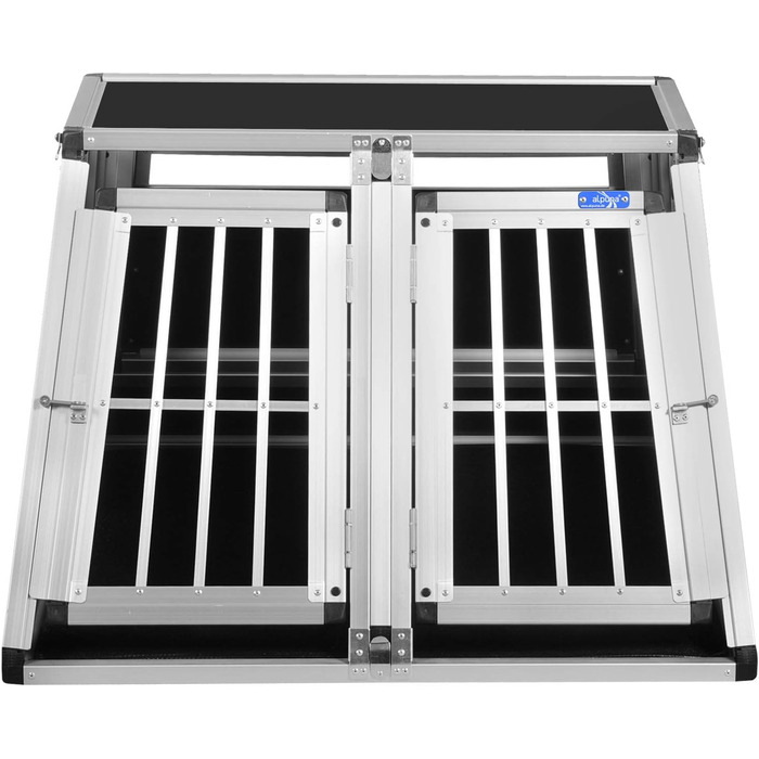 Транспортний бокс для собак Transportbox N73 з алюмінію, 92x93x63 см, з перегородкою та аварійним виходом