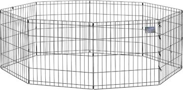 Клітка-вольєр для собак Midwest Homes for Pets 550-24, 157x157x61 см, чорна емаль, з дверцятами