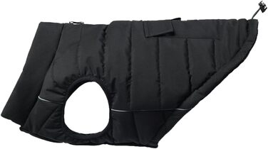 Зимова куртка для собак Spark Paws Warmshield™, чорна, теплий фліс, водовідштовхуюча, вітрозахисна, з відбивачами, для середніх і великих порід, захист від холоду, парка