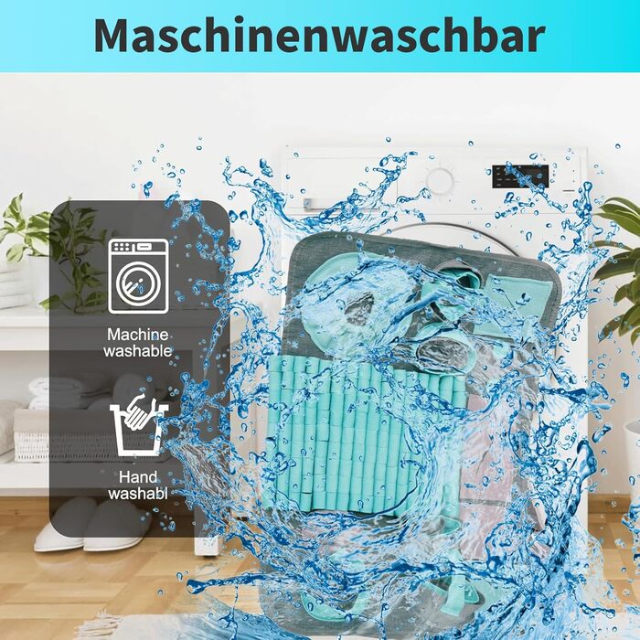 Килимок для собак SchnüFfelteppich, миючий, для тренувань, годівлі, нюховий тренінг, проти нудьги, для цуценят (66 x 42 см), блакитний