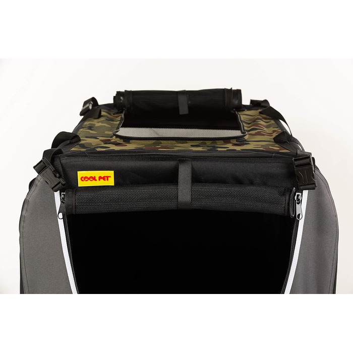 Транспортний бокс для собак та котів, 91х64х64 см. Переноска для тварин, клітка для собак, переноска для подорожей (камуфляж)