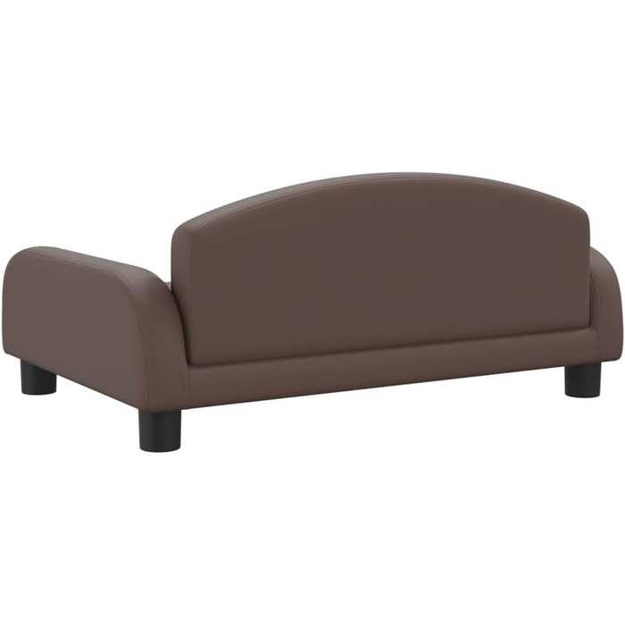 Ліжко для собак та котів з екошкіри, 70x45x30 см, коричневе - зручне, водонепроникне та довговічне