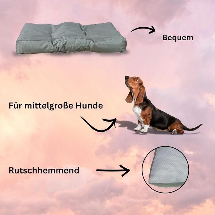 Лежанка для собак Frosal: водонепроникна, миється, розміри M, L, XL (L - 83x69 см)