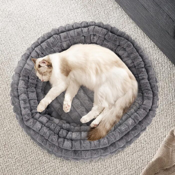 Кігтеточка-ліжко для котів XIAPIA, 58x20 см, сіре, м'яке та тепле, з ортопедичним дном