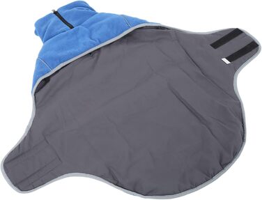 Зимовий теплий пуховик для собак, вітронепроникний, з капюшоном, на блискавці, для захисту шиї та живота, з пряжками, з отвором для страхування, універсальна куртка для малих, середніх собак