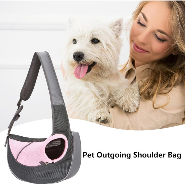 Сумка-переноска для собак та котів, Oxford-тканина, дихаюча, для маленьких тварин, з регульованим ременем