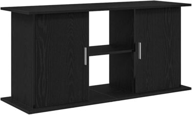 Тумба для акваріума vidaXL 121x41x58 см, ДСП, чорний дуб, міцна акваріумна підставка-шкаф