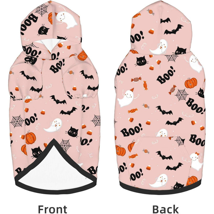 Костюм на Хелловін для собак, пуловер, толстовка з кишенею, розмір L, XL, XX-Large