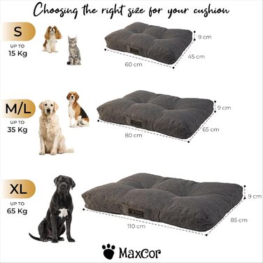 Ортопедична подушка для собак, велика, сіра, з ефектом пам'яті, водонепроникна, для суглобів, машинного прання