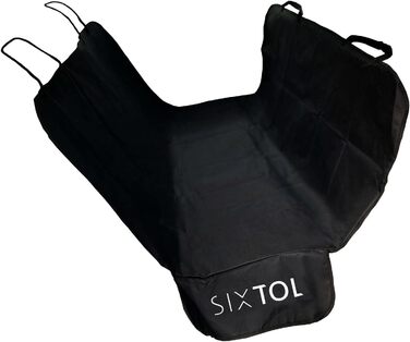 Автоковдра для собак Ben | Захист заднього сидіння | Поліестер + PVC | Для автомобіля | Чорний колір