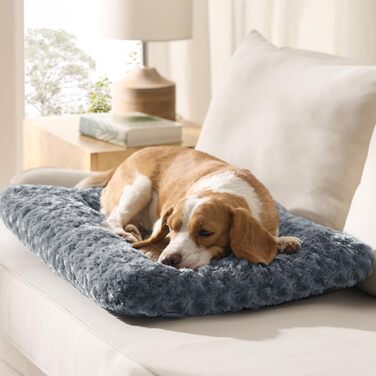 Крісло-лежанка для собак середніх порід BEDSURE - миюче, 71x50x7 см, м'яке, з антиковзною основою, сірий колір