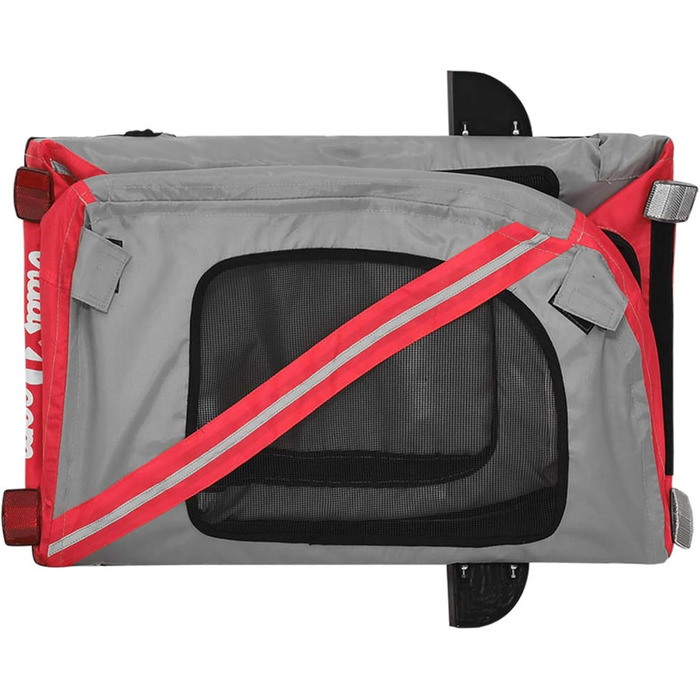 Фаркоп для велосипеда Gecheer для собак, переносник для собак, зелений та сірий, 124 x 53 x 53 см