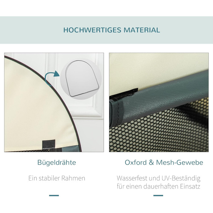 PawHut переносна переносна клітка для собак, транспортна коробка для тварин, 5 розмірів (темно-сірий, L)