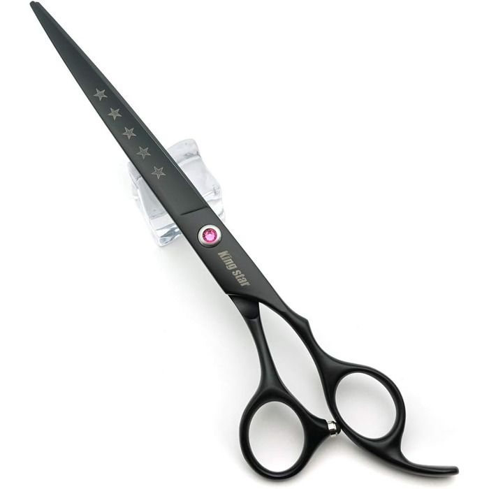 Набір професійних ножиць для грумінгу тварин Kingstar 8.0 дюймів (3 шт.) - прямі, витончувальні, вигнуті + гребінець