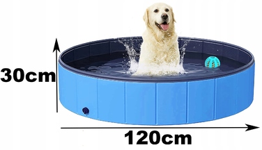 Великий міцний садовий басейн для собак XXL
