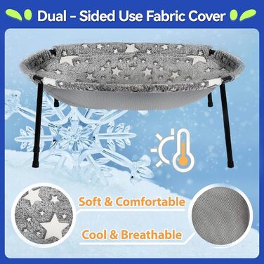 Кішка лежанка-гамак на стіну POMESEA з ефектом заглиблення, двосторонній яскравий матеріал, для використання цілий рік, можна прати в машині, легко монтується без інструментів - для котів в приміщенні та на вулиці, XXL